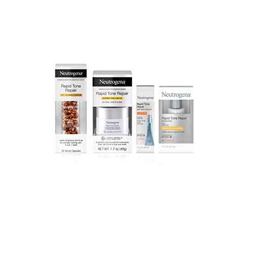 Neutrogena Rapid Tone Repair Retinol + Vitamin C Facial Moisturizer With Retinol, Vitamin C, Hyaluronic Acid & Spf 30 Sunscreen, Tone-Evening & Brightening Face Cream, 1 Fl. Oz #TOP6