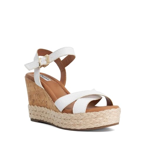 Dune London Ladies KINDEST Cork And Woven Wedge Sandals Size UK 5 Wedges