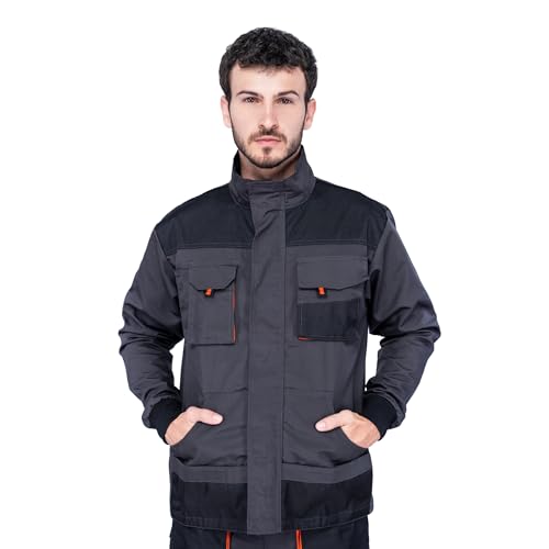 Mazalat Arbeitsjacke männer, Arbeitsjacken herren, Schutzjacke mit vielen...