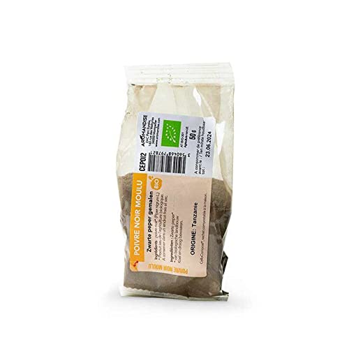Pimienta negra molida ecológica - 50 g