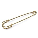 [ジュエルボックス] JewelVOX ブローチ シンプル キルトピン 安全ピン 7.0cm ゴールド 選択