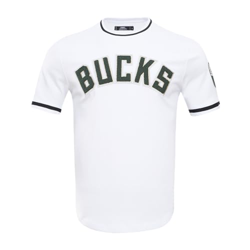 Camiseta de manga corta Pro Standard NBA Classic Chenille para hombre blanca S