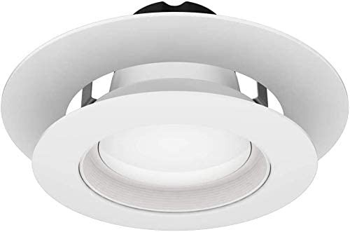 5 Pack Gloss White Goof Trim Ring for 4" Inch Recessed Can Lighting Down Light, Outer Diameter 6.7 Inches, Inner Diameter 4.2 Inches