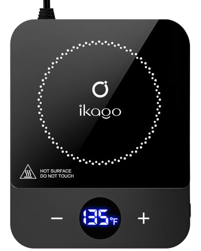Coffee Mug Warmer for Desk, 1°F Precise Temp 100-175°F, Smart Auto Shut Off