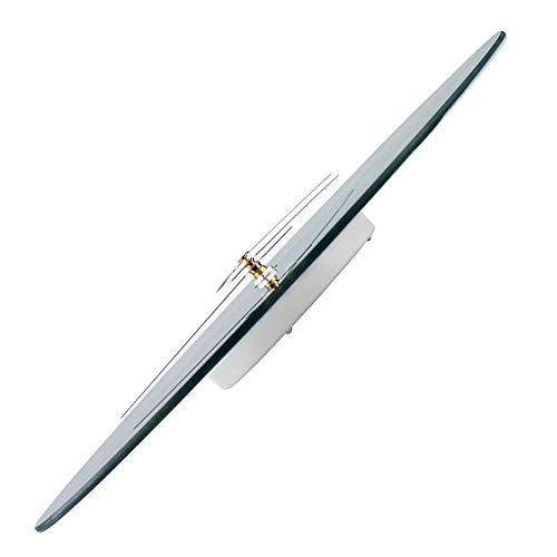 Lumuasky Tempered Glass Modern Wall Clock, Marble Design 12 Inch Silent Non-Ticking Quartz Battery Operated Decorative Round Easy To Read Clock For Home Decor (Emerald, Roman Numerals) #TOP5