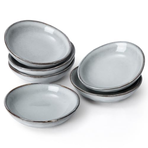 Famiware Oval Ceramic Soy Sauce Dishes (Set of 6)
