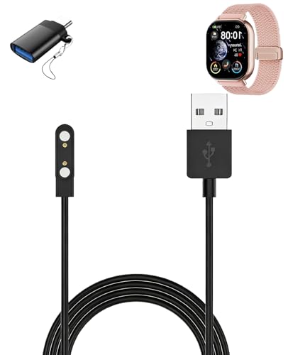 Cable de carga para Moutarlier P131 de 2.05 pulgadas negro con adaptador USB-C 1