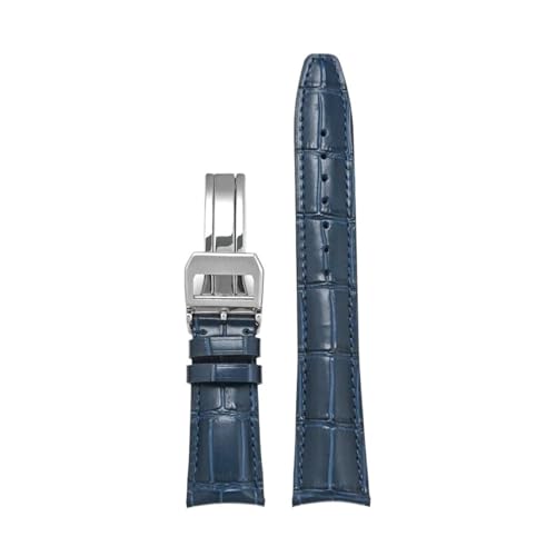 [SLFJEYTX] 1�� 20mm 21mm 22mm �{�v�X�g���b�v �����Y �܂肽���݃o�b�N�� ���v���v�o���h(Blue Folding buckle,22mm)