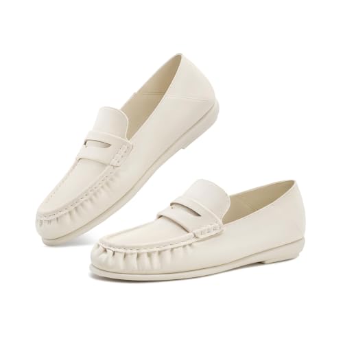 FITORY Loafers for Women Slip On Flats Dress Shoes Business Casual Work