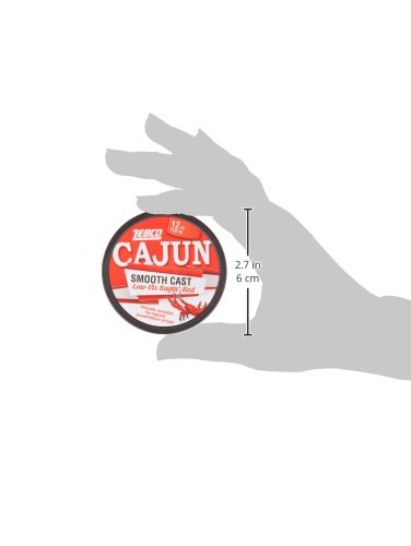 Image of Zebco Cajun Line Smooth Cast Fishing Line, Low Vis Ragin' Red