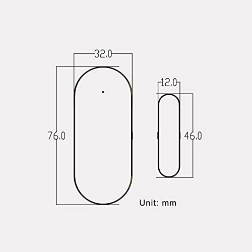 ACAGALA Sensores de porta wi-fi alarmes contato sem fio porta janela ímã detector de entrada sensor