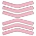 LifCratms 6Pcs Metal Straw Silicone Rubber Tips for 5/16 IN Wide (8mm Outer Diameter) Stainless Steel Metal Straws (Pink)