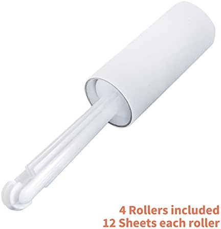2 Lint Roller with 2 Sticky Roller Refill - Reusable Lint Roller Quickly Removes Animal Hairs Lint Roller for Clothes, Lint Removers For Clothes
