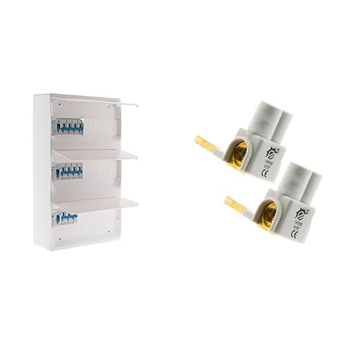 Zenitech - Electrical Box Equipped with 39 Modules 11 Circuit Breakers + Set of 2 Horizontal Connection Terminals for Home or Professional Installation
