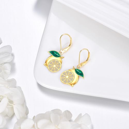 Fruit Earrings Sterling Silver Strawberry/Pomegranate/Cherry Dangle Drop Earrings Fruit Themed Jewelry Gift for Women Wife Mother3