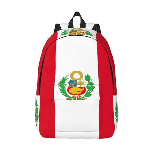 Sac à dos en toile drapeau Pérou de la ville aux sentiers de rando