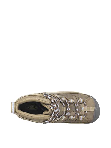 KEEN Women's Targhee 2 Mid Height Waterproof Hiking Boots, Slate Black/Flint Stone, 7.5 US