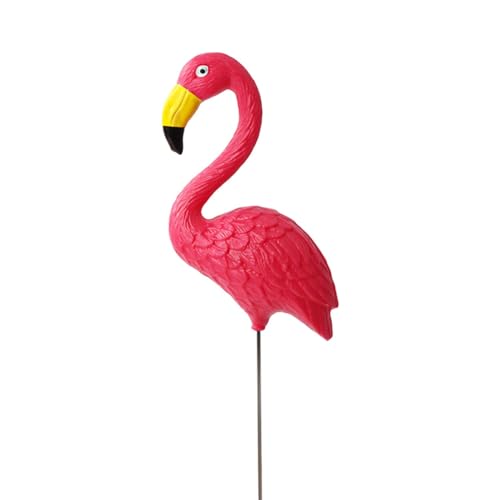 PawwJoy Flamingo-Gartenstecker, Vogelstatue, Ornament für drinnen und...