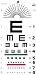 Grafco 1241 Illiterate Hanging Eye Chart, 20' Distance, 22" Length x 11" Width