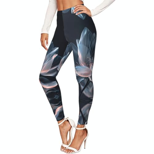 Leggings de compresión moldeadora activa y mallas con flores 3D fitness