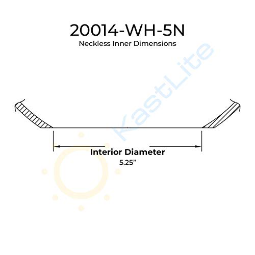 Kastlite 20014-WH-5N 14 Inch White Acrylic Lamp Post Globe thumb #2