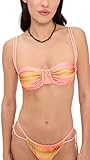 BAOBAB Women's Lula Bikini Top, Coral Reef, Pink, S
