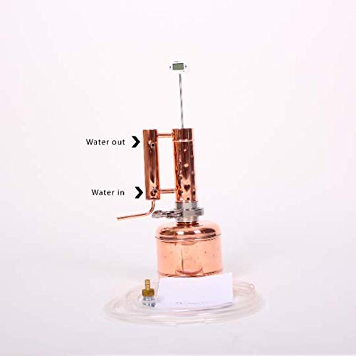 Copper Still Alcohol Distiller 0,6 G Alembic 2.4 liters