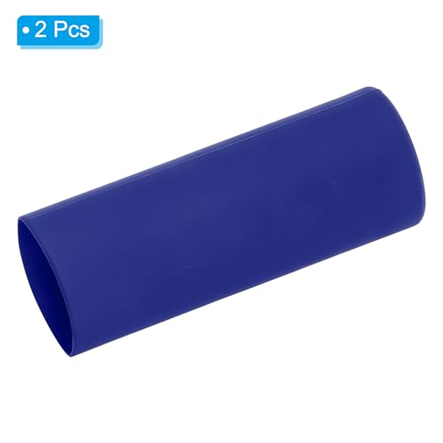PATIKIL Silicone Sublimation Tumblers Sleeve, 2 Pcs Heat Resistant Seamless Tumblers Wrap for 30 Oz Skinny Sublimation Blank Cups, Blue - Image 3