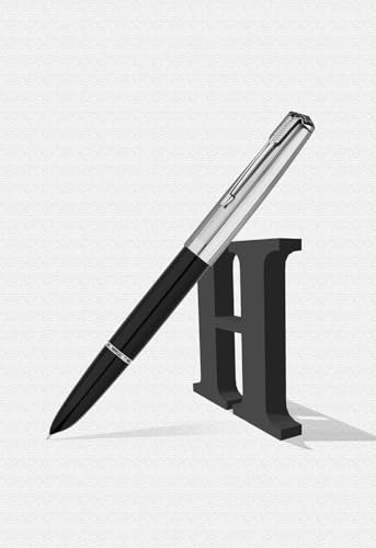 Image of Hero Pen Original Fountain Pen | Aerometric Fountain Pen with Extra Fine Nib Stainless Steel Cap Black Pen for Student and Hero 616 Doctor Model - Black