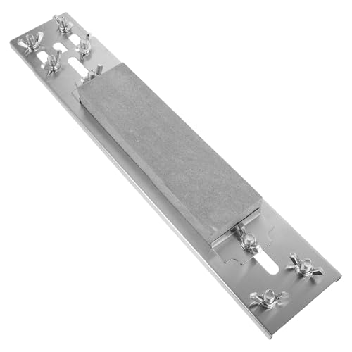 Pierre à aiguiser avec base inox réglable antidérapante pour affûtage précis
