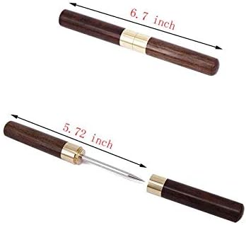 2 Pcs Portable Wood Ice Pick Ice Tool Kitchen Tool with Safety Cover (7)
