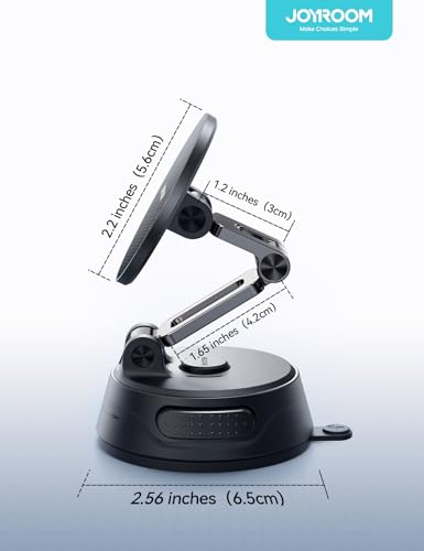 JOYROOM Tri-Fold Magnetic Phone Car Mount w/ 360° Rotation - image 9