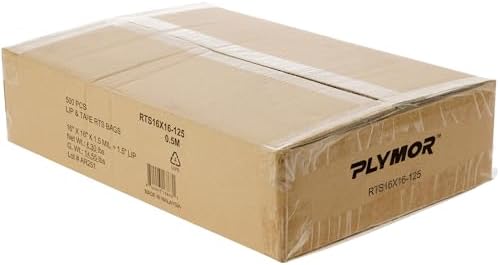 Plymor 16 x 16 inch Ready to Ship Wicketed Poly Bags (Case of 500) image 4