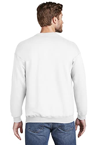 Joe's Usa Adult Classic Crewneck Sweatshirt-M-White #TOP2