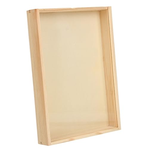 Boîte rétro légère Healvian grand format bois et acrylique vitrine spécimens