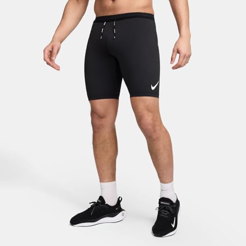 Nike AeroSwift Men's Dri-FIT ADV Running 1/2-Length Tights (Black/Summit White, FN3369-011)2