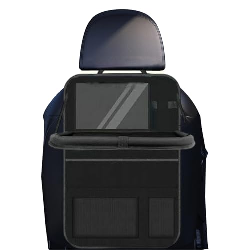 Organizador De Automóviles Del Asiento Trasero - Protector De Bolsillo De Almacenamiento De Asiento Para El Automóvil | Matón De Patada Impermeable Con Soporte Para Tabletas, Bocadillos Para Niños Y A