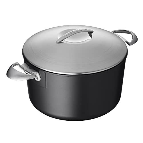 SCANPAN Professional 7 qt Dutch Oven with Lid - Easy-to-Use Nonstick Cookware - Dishwasher, Metal Utensil & Oven Safe - Made in Denmark