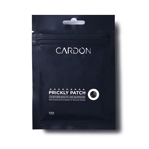 Cardon Prickly Pimple Patch | Spot Treatment for Acne and Zit Remover with Advanced Dissolving Microneedle | 1-Step Facial Sticker Solution for Pimples Blemishes, Razor Bumps, Ingrown Hairs | 9 Patches Cardon Prickly Pimple Patch | Spot Treatment for Acne and Zit Remover with Advanced Dissolving Microneedle | 1-Step Facial Sticker Solution for Pimples Blemishes, Razor Bumps, Ingrown Hairs | 9 Patches