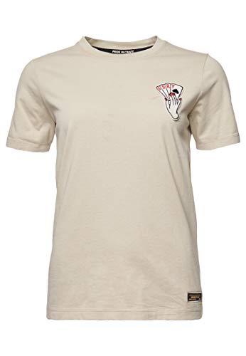Superdry T-Shirt Militaire Narrative pour Femme, Monument Grey, M