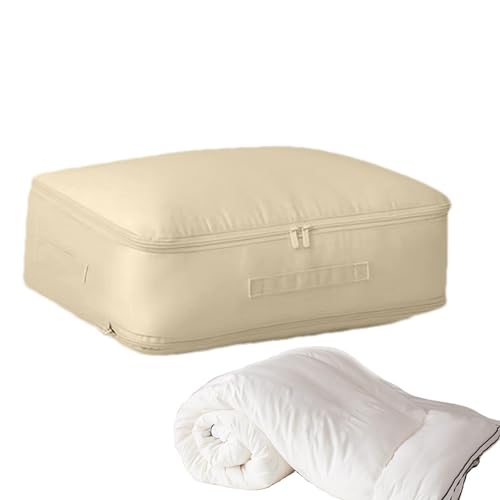Bolsas organizadoras plegables con cremallera, bolsas de almacenamiento de equipaje de viaje, bolsas de embalaje portátiles con asa para edredones, edredones