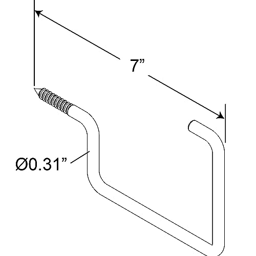 Crochet utilitaire à visser fixation murale solide lot de 2 pièces - 3