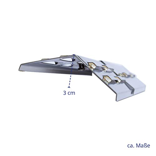 TAINO Universal-Brennerabdeckung Set Edelstahl größenverstellbar Tropfschutz Flammenverteiler (4er Set Universal)