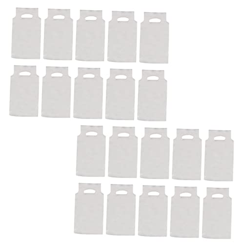 Cabilock 100pcs Portable Transparent Plastic Bags for Beverage Packaging for Milk Tea Juice Take out Lightweight No Smell for Shops and Dine Use