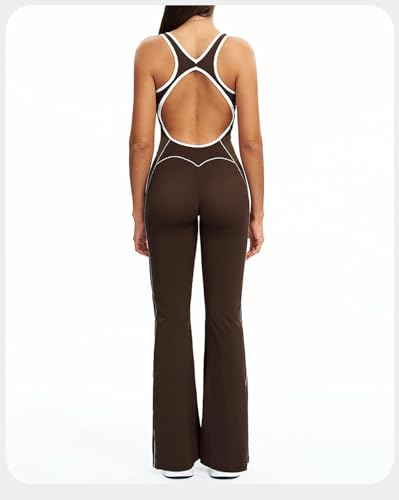 Mono de yoga con espalda hueca y diseño plisado que realza la cadera sin perder comodidad 5