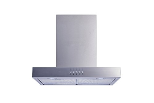 Winflo 30 In. Convertible Stainless Steel Wall Mount Range Hood With Mesh Filters And Push Button Control #TOP2
