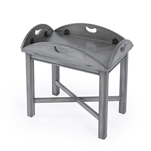 Butler Speciality Traditional Carlisle Wood Table in Powder Gray - Thumbnail 3