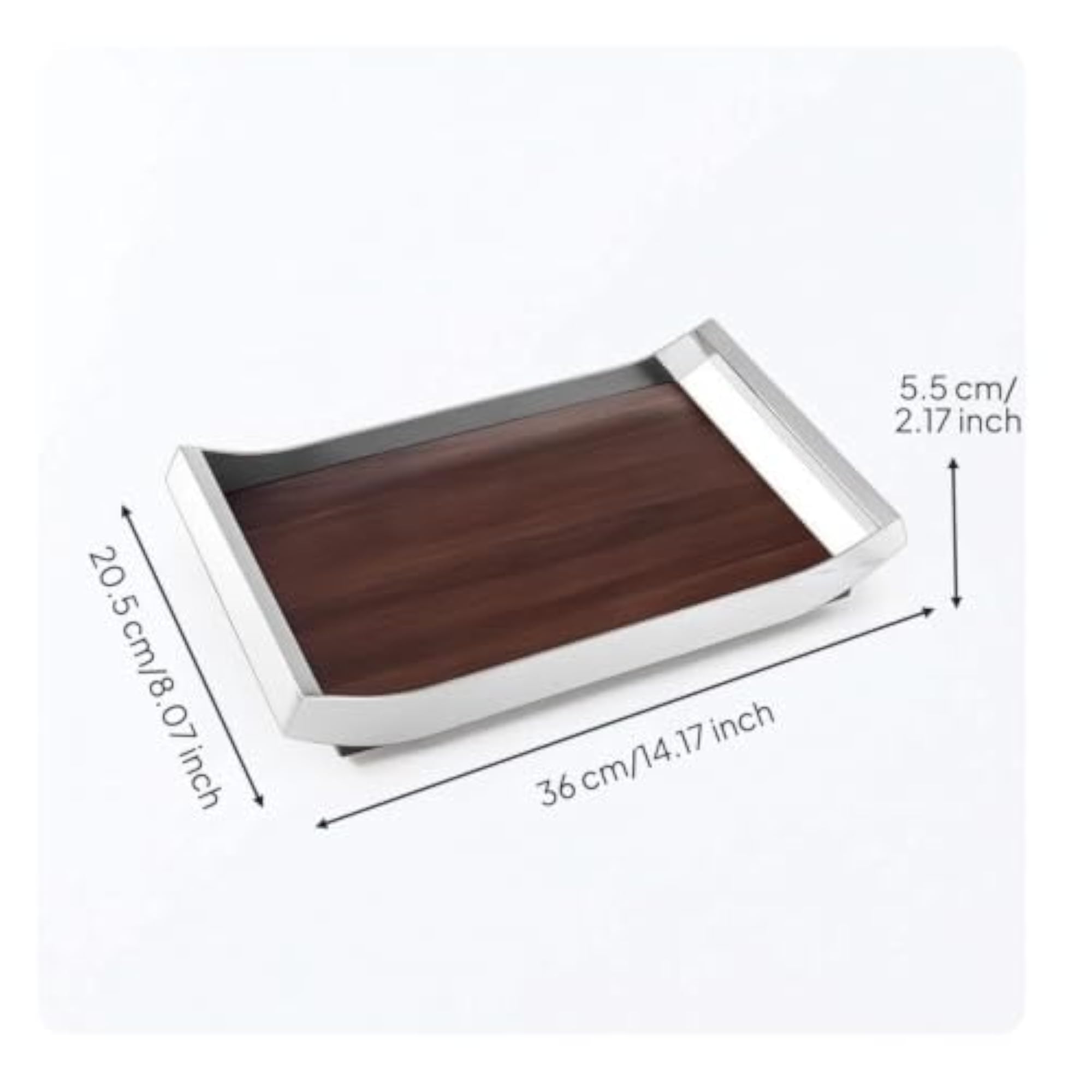 Square Decorative Tray with Handles, Modern Minimalist Gift
