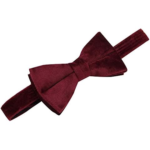 100% Silk Velvet Bowties for Men - Pretied Bow Ties Cover
