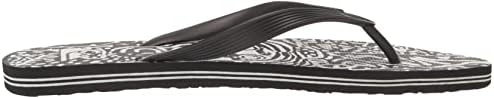 Quiksilver Men's Molokai Art Flip-Flop, Black/White/Black, 7 | Image 5